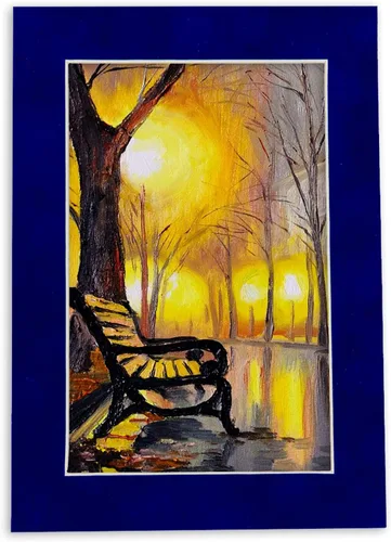 Miniatura 7 de Tapete de 12 x 12 pulgadas para fotos de 8 x 8 pulgadas, tablero de cuadros de gamuza azul real precortado para marcos de 12 x 12 pulgadas, corte