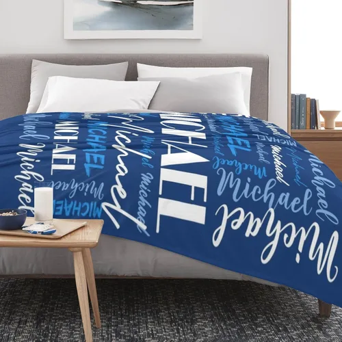 Miniatura 4 de Manta personalizada para niños y adultos, manta personalizada con nombre, manta de franela personalizada con nombre, manta personalizada con nombre