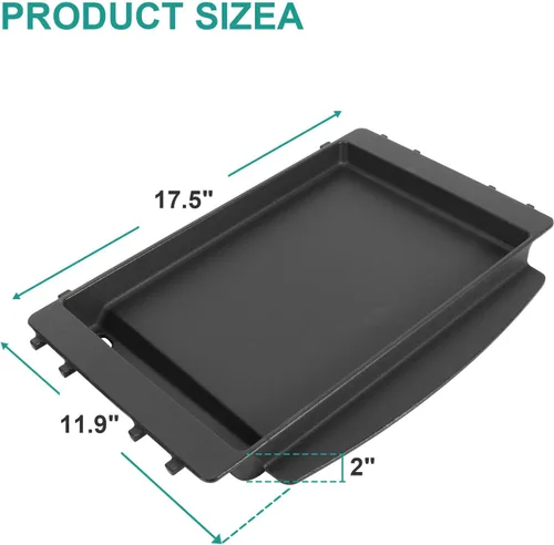 Miniatura 2 de Plancha de hierro fundido 7658 para Weber Spirit 200 300 400 Series, plancha plana para Weber Spirit I y II E/S 210 220 310 320 325 425 435 parrilla