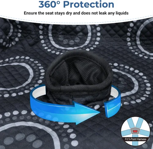 Miniatura 5 de COOLBEBE Protector de asiento de automóvil para entrenamiento de orinal, impermeable, forro de asiento de automóvil para entrenamiento de inodoro