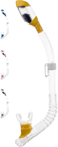 Cressi Mini Malpelo Junior Dry Snorkel Transparente/Amarillo