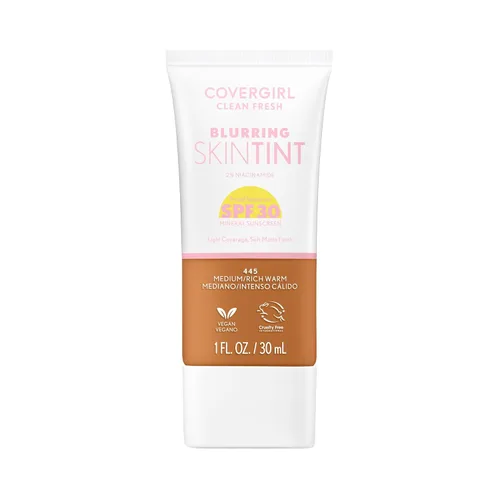 Miniatura 11 de COVERGIRL Clean Fresh - Tinte para piel borrosa con SPF 30, 420 luz/medio neutro, base líquida, acabado mate suave, suaviza, ilumina, difumina