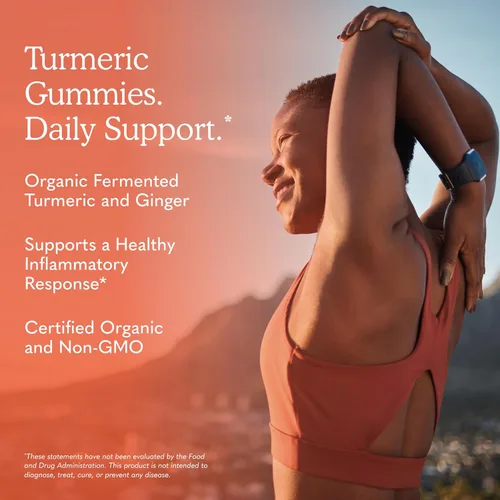 Miniatura 4 de Garden of Life Organics - Gomitas de respuesta antiinflamatoria de cúrcuma, 120 gomitas de frutas reales para niños y adultos, 50 mg de curcumina