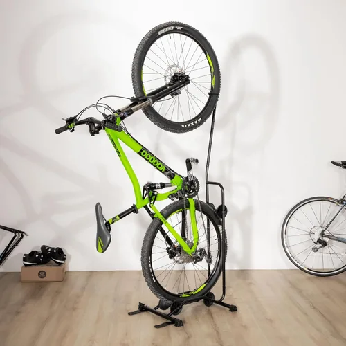 Miniatura 7 de CyclingDeal Soporte vertical para bicicleta – Estante de estacionamiento de piso ajustable vertical y horizontal de alta calidad para bicicletas