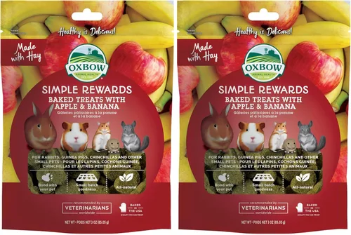 Miniatura 24 de Oxbow Animal Health Golosinas Vegetales Simples, Golosinas de Zanahorias y Pimiento para Conejos y Conejitos, Snack para Mascotas para Conejos