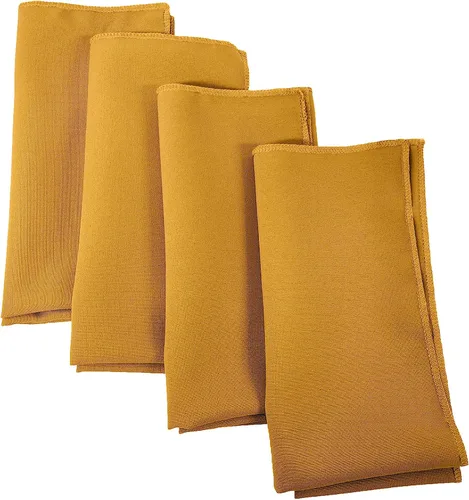 Miniatura 80 de LA Linen Paquete de 10 servilletas de popelina de poli, servilletas de tela suave, servilletas lavables y reutilizables, servilletas de mesa