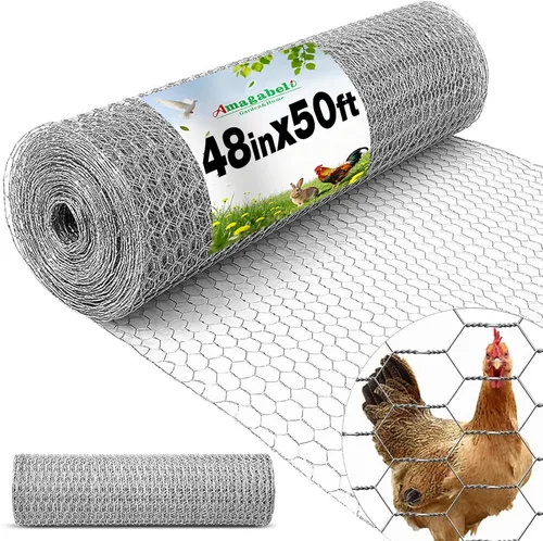 Miniatura 16 de AMAGABELI GARDEN & HOME Tela de Hardware Negra 1 x 1 pulgada 36 pulgadas x 50 pies Rollo de Malla de Alambre Recubierto de PVC Vinilo 16 Calibre