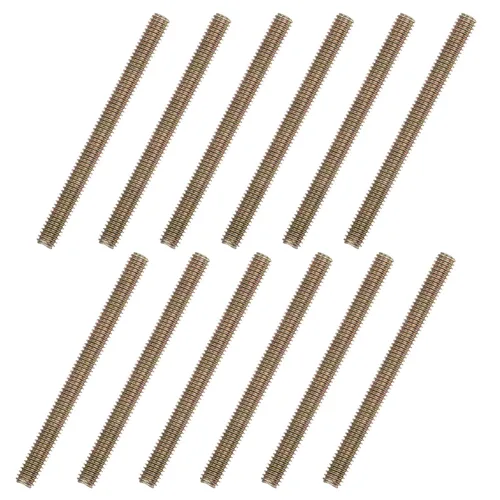 Miniatura 19 de uxcell 8 piezas de zinc de color totalmente roscado varilla 1/4"-20, 2" longitud, tornillo de rosca de acero al carbono para montaje de muebles