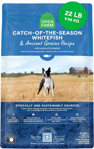 Miniatura 16 de Open Farm, Alimento seco para perros con granos ancestrales, rico en proteínas y nutrientes, 90% de proteína animal mezclada con frutas, verduras