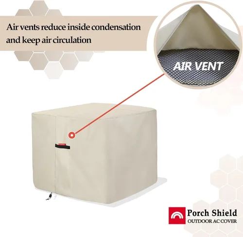 Miniatura 5 de Porch Shield Cubiertas Impermeables para Aire Acondicionado – Cubierta Cuadrada de Servicio Pesado para Aire Acondicionado para Unidades Exteriores