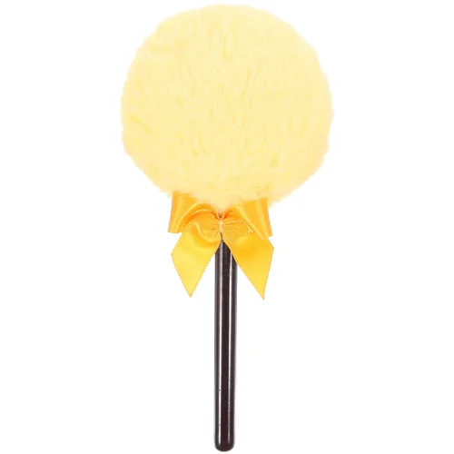 LALAFINA Daisy Plush Body Powder Puff con mango suave y esponjoso aplicador de polvo compacto para salón y uso doméstico