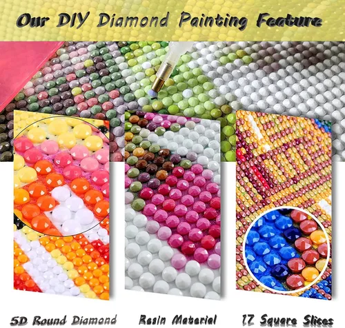 Miniatura 8 de Paquete de 4 Kits de Pintura de Diamantes Store para Adultos, Kits de Pintura de Arte de Diamantes 5D por Números, Kits de Arte de Puntos de Comprar