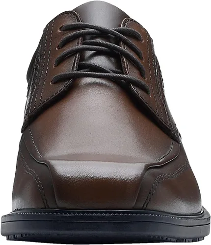 Miniatura 3 de Shoes for Crews Dress Shoes for Men, Mens Oxfords, Zapatos De Vestir para Hombre, Slip Resistant, Safety, Brown or Black