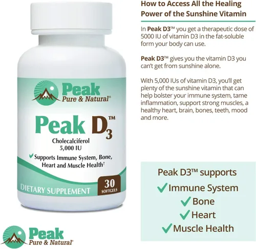 Miniatura 6 de Peak Pure & Natural Soporte de colon y pico D3