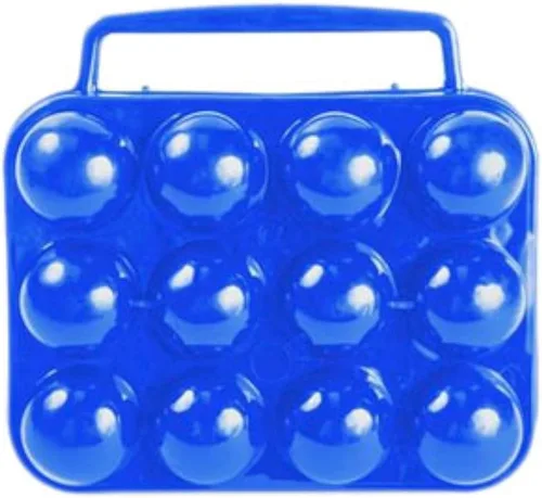 Camco Portahuevos con asa incorporada | Ideal para caravana, camping, tailgating, picnics, viajes por carretera y más | Transporta de forma segura