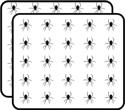 Adhesivo gráfico de araña viuda negra para álbumes de recortes, calendarios, artes, manualidades para niños, álbum, diarios de viñetas, paquete de 50
