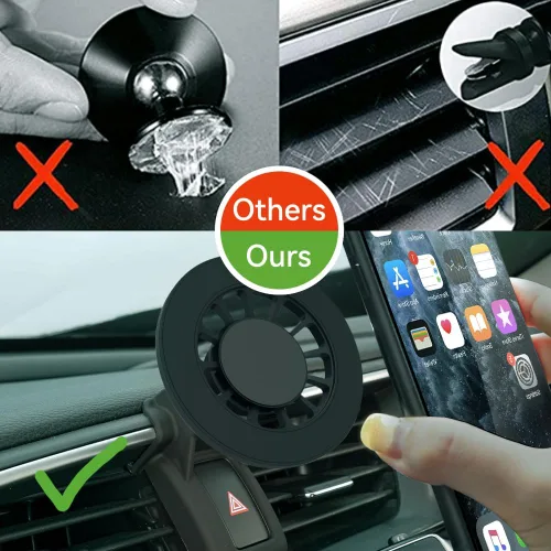 Miniatura 9 de BEERTE Se adapta a Magsafe Soporte de coche para Honda Civic 2016-2021 [20 imanes fuertes] Soporte magnético para teléfono para iPhone 17 16 15 14