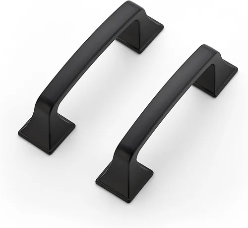 Miniatura 13 de Ravinte Paquete de 1 Tiradores de Arco Cuadrados Sólidos de 3 Pulgadas para Gabinetes de Cocina, Manijas de Gabinetes de Cocina Bronce Champán