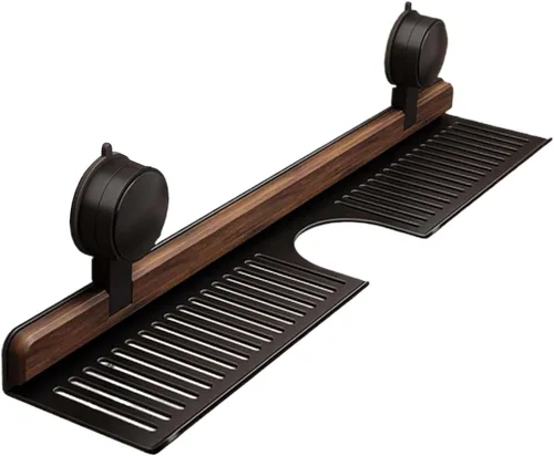 Organizador de ducha con ventosa, organizador de ducha sin taladro, bandeja de almacenamiento para colgar en la pared para dormitorio, baño,
