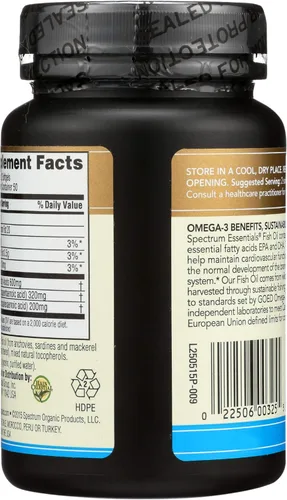 Miniatura 2 de Spectrum Essentials Softgels, aceite de pescado Omega-3, 1000 mg, 100
