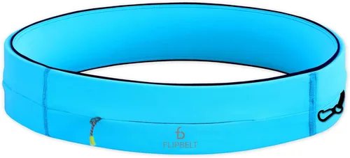 Miniatura 13 de FlipBelt Cinturón para correr con cremallera, riñonera para fitness y correr, empresa estadounidense Negro
