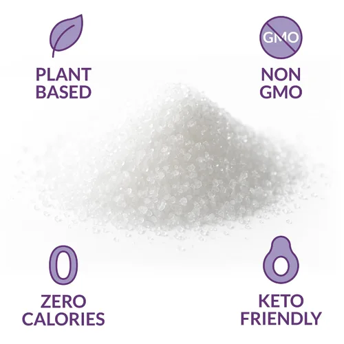 Miniatura 4 de Roots Circle Edulcorante a base de plantas de alulosa, alternativa de azúcar cero calorías para hornear y bebidas, totalmente natural, Kosher, sin