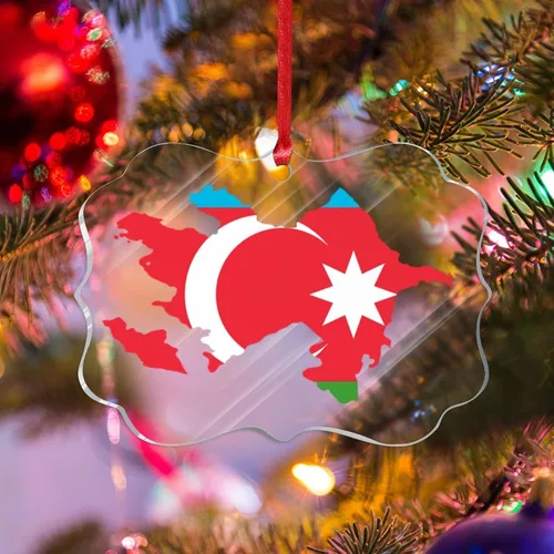 Miniatura 15 de Bandera de Albania, silueta de árbol, adorno de decoración de árbol de Navidad, bandera nacional, recuerdo de árbol de Navidad, recuerdo de Albania