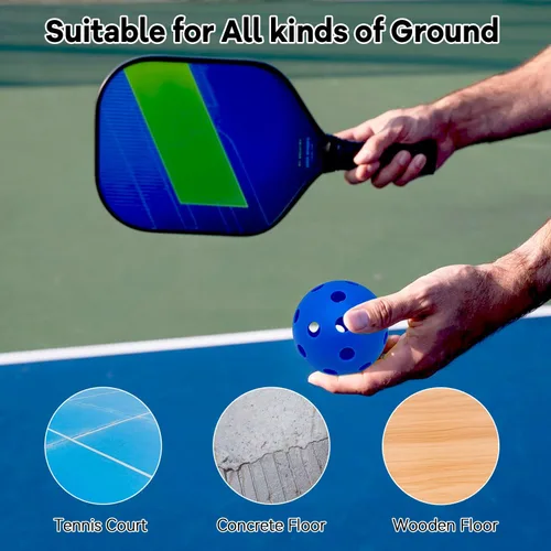 Miniatura 4 de 6 -Pack Pickleball Balls, 26 Holes Outdoor Pickleballs, High Elasticity & Durable Pickle Balls for All Style Pickleball Paddles Indoor Pickleballs