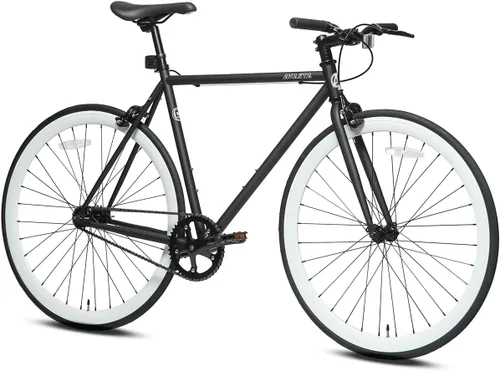 Miniatura 5 de AVASTA Single-Speed Fixed Gear Fixie Bike, Flip Flop Hub Urban Commuter Bicycle, 50/54/58cm Frame, Multiple