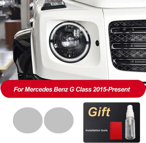 Miniatura 5 de JCAKES Car Headlight Protective Film Front Light Transparent TPU Sticker ，for Mercedes Benz GLS GLB G GLK V Class 2013-Present