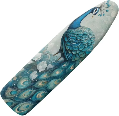 Miniatura 7 de Funda floral a prueba de arañazos para tablas de planchar de tamaño estándar, reflectante, con 3 ganchos y bucles para decoración de tablas de 15 x