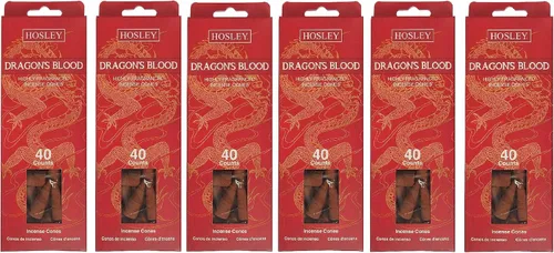 Miniatura 3 de Hosley Paquete de 240 conos de incienso surtidos, sangre de dragón, luna llena, mirra, aceite esencial infundido, idea para meditación