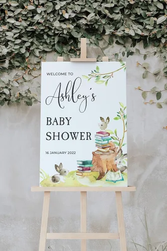 Miniatura 3 de Letrero de bienvenida para baby shower, letrero de bienvenida para baby shower, letrero de bienvenida personalizado para baby shower, letrero