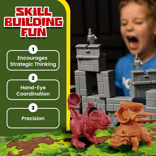 Miniatura 4 de Catapult Feud - Juego base, expansiones y accesorios (expansión del paquete dinosaurio)