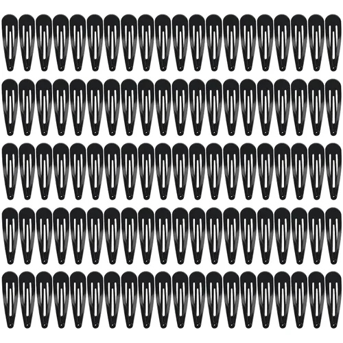 Sublaga - 100 pinzas para el cabello a presión, pinzas para el cabello dobladas de 2 pulgadas, pasadores de metal, bonitos accesorios para el
