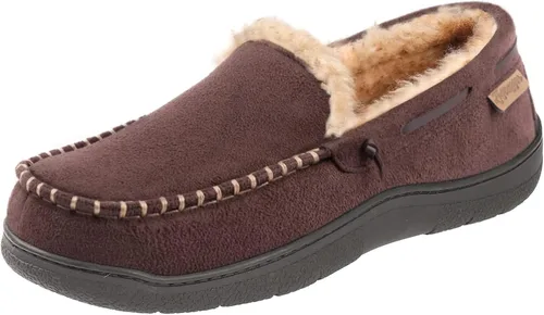 Miniatura 15 de Zigzagger - Pantuflas estilo mocasín de microgamuza y espuma viscoelástica, para hombre