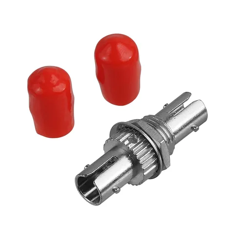 Miniatura 3 de Paquete de 10 acopladores de fibra óptica ST a ST Cable de fibra óptica Conector de barril de mamparo Acoplador de fibra Simplex Monomodo Multimodo