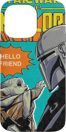 Funda para iPhone 14 Pro Max Star Wars The Mandalorian Mando y el Niño