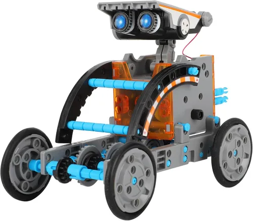 Miniatura 9 de Lucky Doug Kits de energía solar, juguetes para niños de 8 a 13 años, kit de robot STEM, regalos para niños de 8, 9, 10, 11, 12, 13 años, juego gris