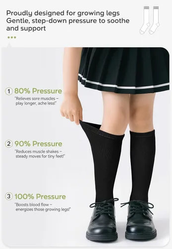Miniatura 100 de Zando Calcetines de fútbol para niños, hasta la rodilla, para jóvenes, béisbol, fútbol, sóftbol, niños y niñas, de algodón suave sobre