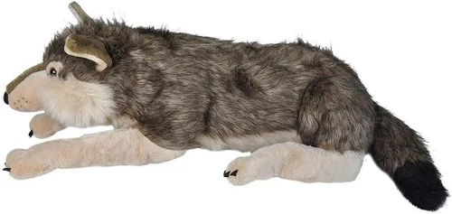 Miniatura 3 de Wild Republic - Peluche de lobo jumbo, animal gigante de peluche, juguete de peluche, regalos para niños, 30 pulgadas