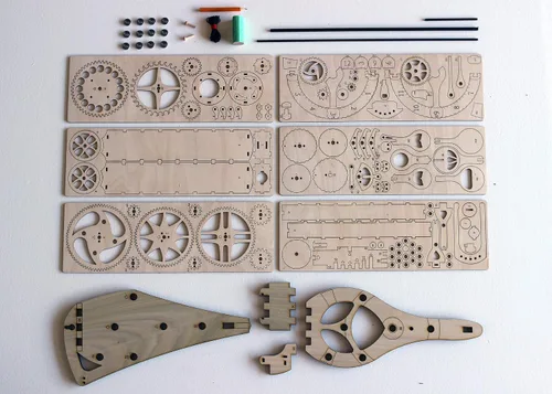 Miniatura 6 de Abong Kit de reloj hecho a mano de madera Vera Proyecto de bricolaje