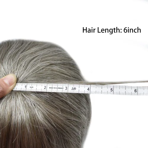 Miniatura 7 de Toupee - Pieza de cabello humano real para hombre, sistema de reemplazo de encaje suizo suave para hombre, tupé, protesis capilar para hombre