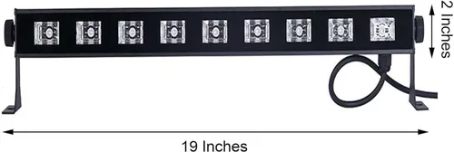 Miniatura 2 de Efavormart - Barra de luz LED para lavadora de pared de 27 W, 9 LED de alto rendimiento con soporte ajustable de 360° para decoración de fondo