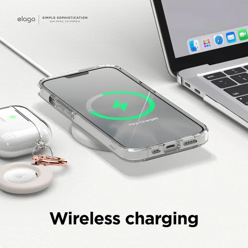 Miniatura 7 de elago Funda híbrida transparente compatible con iPhone 13 (6.1 pulgadas), tecnología híbrida de PC + TPU, reducción del amarilleo, protección