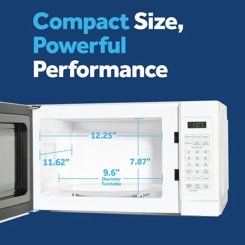 Miniatura 4 de Horno microondas GE para encimera, compacto 0.7 pies cúbicos, capacidad de 700 vatios, 6 ajustes de cocción automática, tecnología de bloqueo