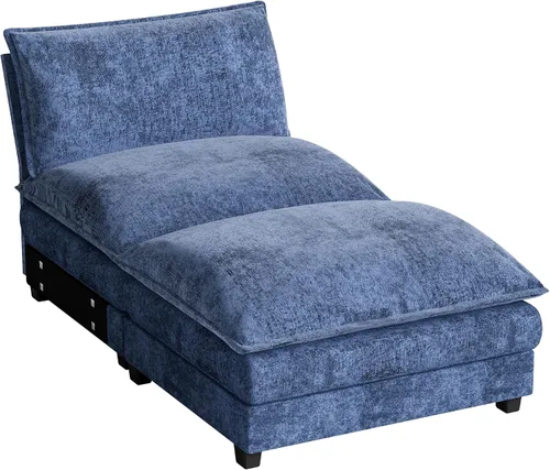 Miniatura 20 de Homall Sofá Seccional Modular de 80", Sofá Biplaza con Cojín de Doble Capa, Combinación DIY de Chenille Profundo Sofá Nube de 2 Asientos para Sala