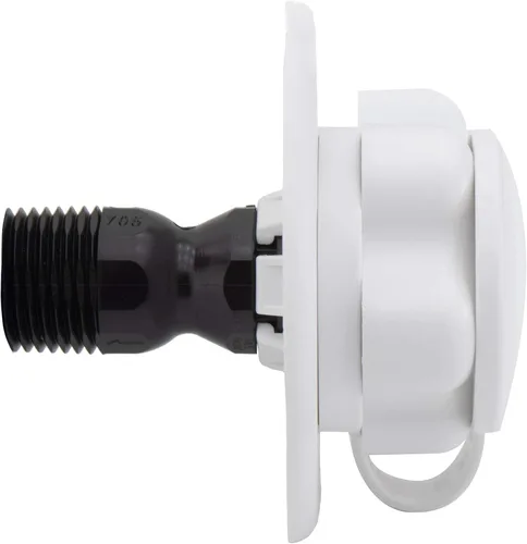 Miniatura 4 de RecPro RV Entrada de agua para ciudad Brida de plástico con válvula de retención Autocaravana Remolque Marina (Blanco) Fabricado en EE. UU
