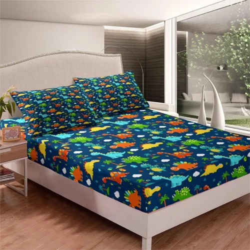 Miniatura 20 de Feelyou Juego de sábanas bajeras con estampado de mármol, tamaño Queen, elegante, de lujo, color negro, para niños, adolescentes, adultos