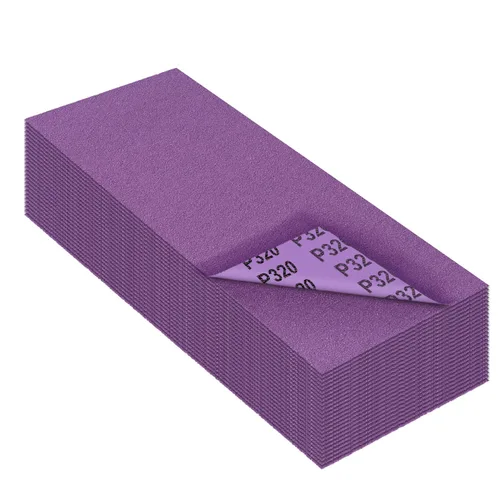 Miniatura 15 de Papel de lija de grano 3000, hojas de lija en seco y húmedo, papel de arena abrasivo de cerámica de alto rendimiento para acabado de muebles